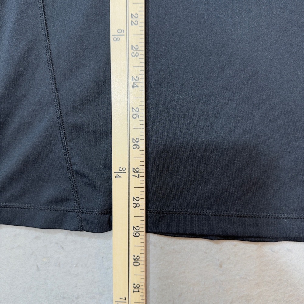 Brooks Run Happy Mens XL Black Mock Neck Long Sleeve Running Shirt Thumbholes - Picture 6 of 10